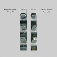 Load image into Gallery viewer, Honda Dax 125 ( 2022- ) Ketten - Ritzel 13-16 Z Umbau auf breite Kette Teilung 428 , Tuning