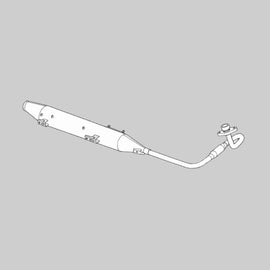 Honda Super Cub C125 ( 18-21 ) Auspuff - Schalldämpfer komplett  ( Serie ) 