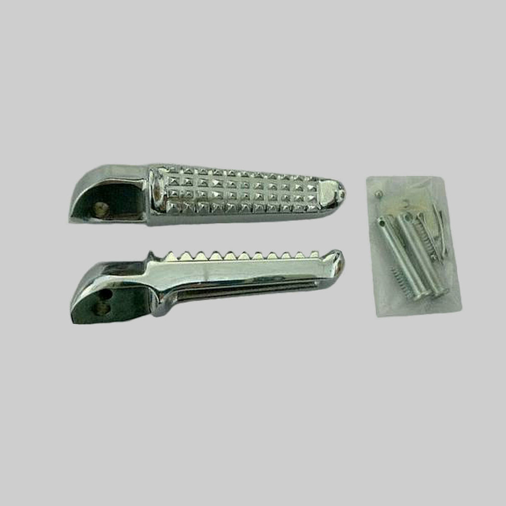 Honda CBR 125 R ( alle ) Fussrasten - Set hinten , Aluminium poliert