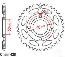 Load image into Gallery viewer, Honda CG 110 &amp; CG 125 Kettenrad 32 Z - 37 Z Restposten &quot; Erstausrüster &quot;