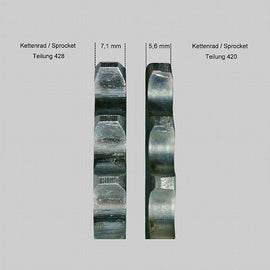 Honda Innova ANF 125 Kettenrad 32-38 Z f. Umbau auf breitere KetteTeilung 428 , Tuning