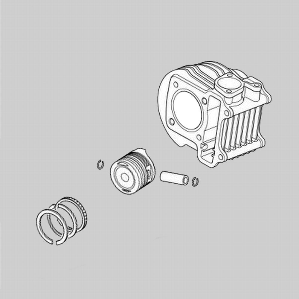 Honda Vision 110 i ( 11-16 ) Motor - Zylinder & Kolben Kit " Original Honda "