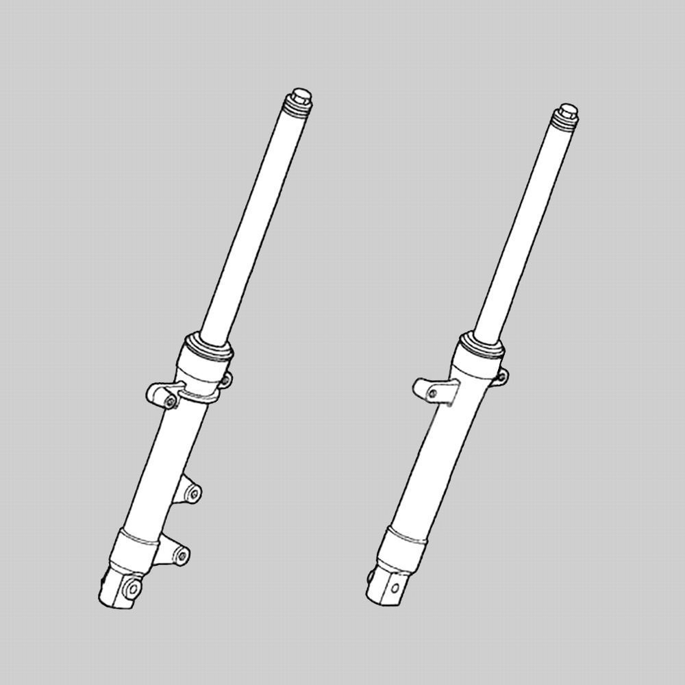 Honda CBR 125 R JC34 /39 04-10 Paar Gabel - Standrohre komplett "Original Honda"
