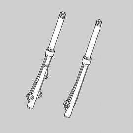 Honda Innova ANF 125 07-11 Paar Gabel - Standrohre komplett 