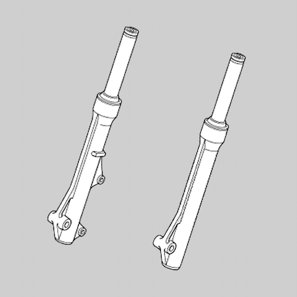 Honda Wave 110 i 2012- Paar Gabel - Standrohre komplett  " Original Honda"