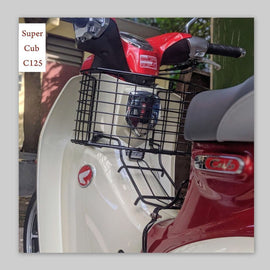 Honda Super Cub C125 18- Gepäckträger Rack klein , Chrom ( Rahmendurchstieg) Zubehör !